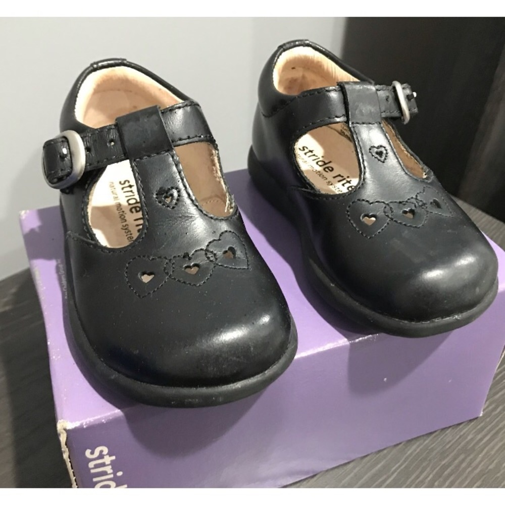 SOLD! Stride Rite black girl T strap shoes 3M